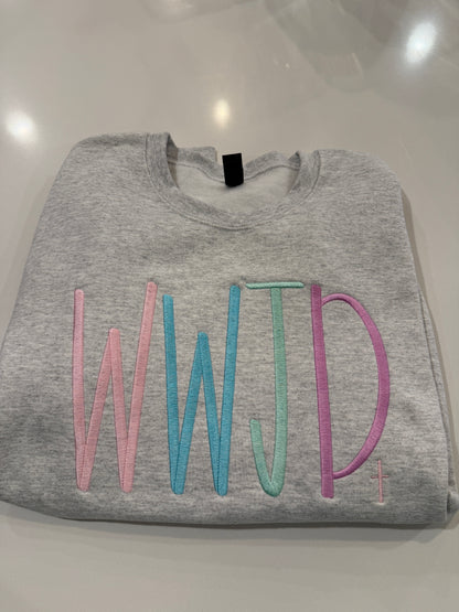 WWJD Ash Grey Sweatshirt