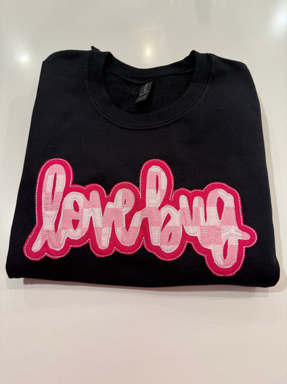 Love Bug Appliqué Sweatshirt