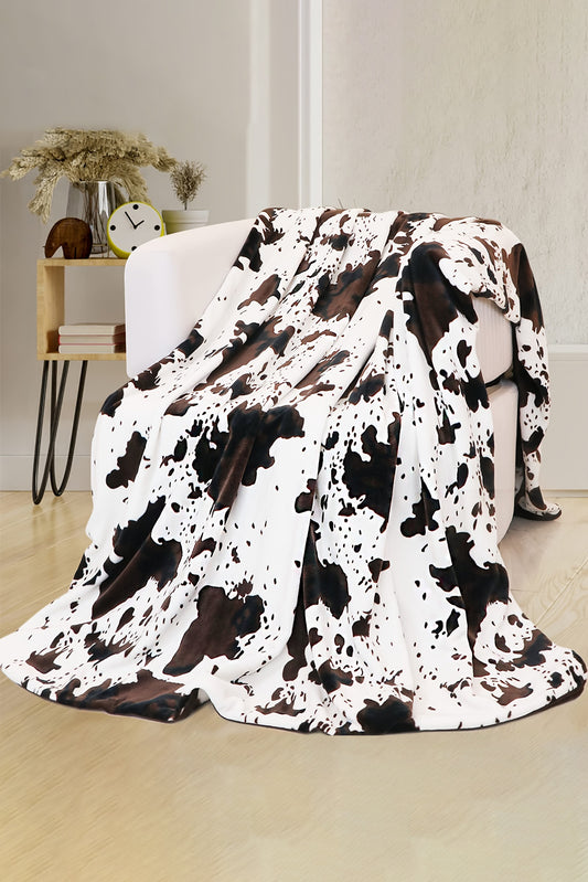 Multicolour Cow Spots Plush Blanket 150*200cm