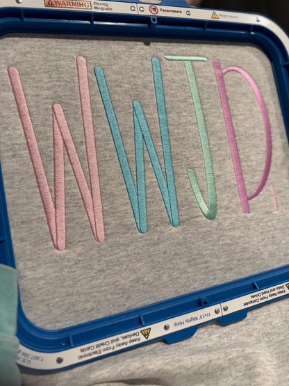 WWJD Ash Grey Sweatshirt