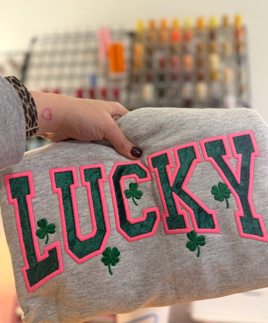 Lucky Appliqué Sweatshirt