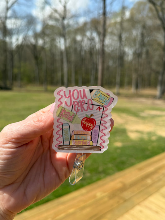 ID Holder/Badge Reel/Popsocket - You Are Kind