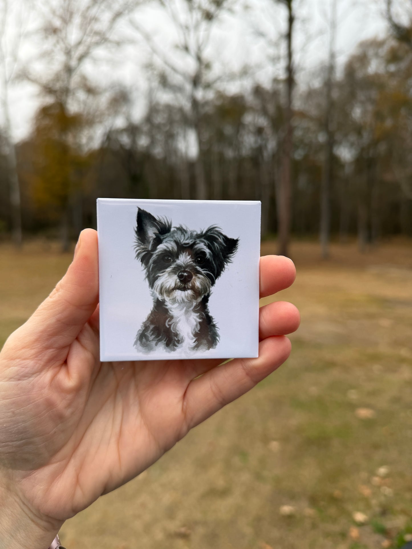 Custom Pet Watercolor Magnet 2.5x2.5