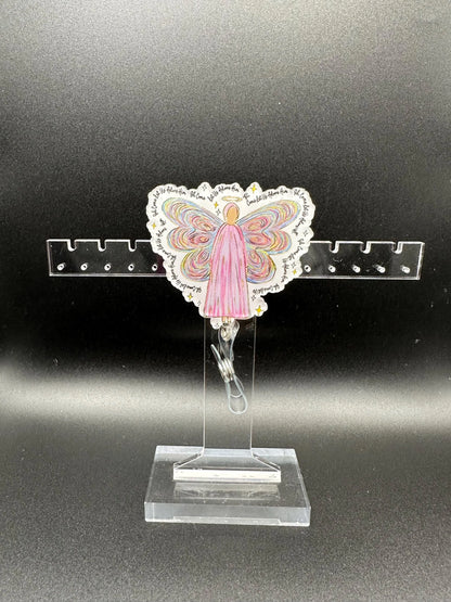 ID Holder/Badge Reel/Popsocket - Guardian Angel
