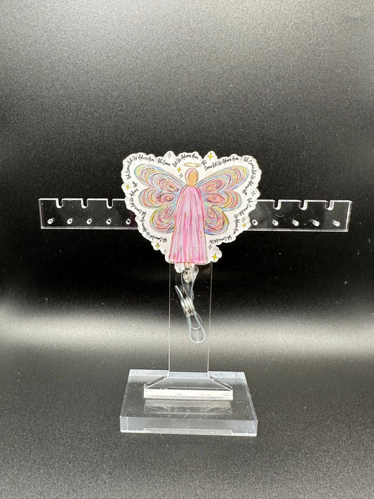 ID Holder/Badge Reel/Popsocket - Guardian Angel