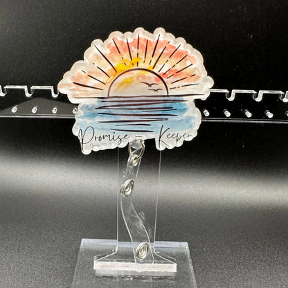 ID Holder/Badge Reel/Popsocket - Promise Keeper