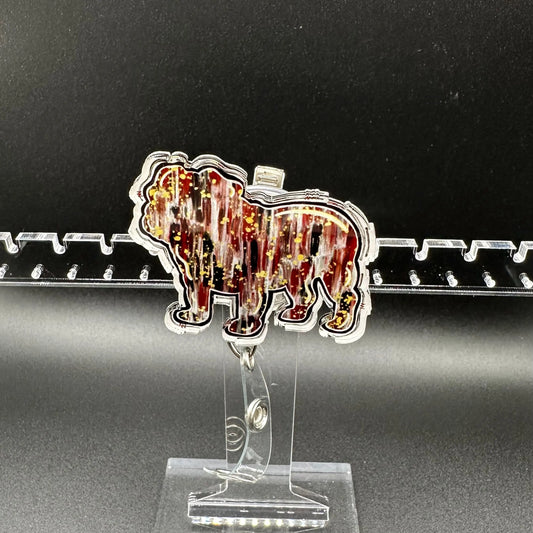 ID Holder/Badge Reel/Popsocket - Bulldog