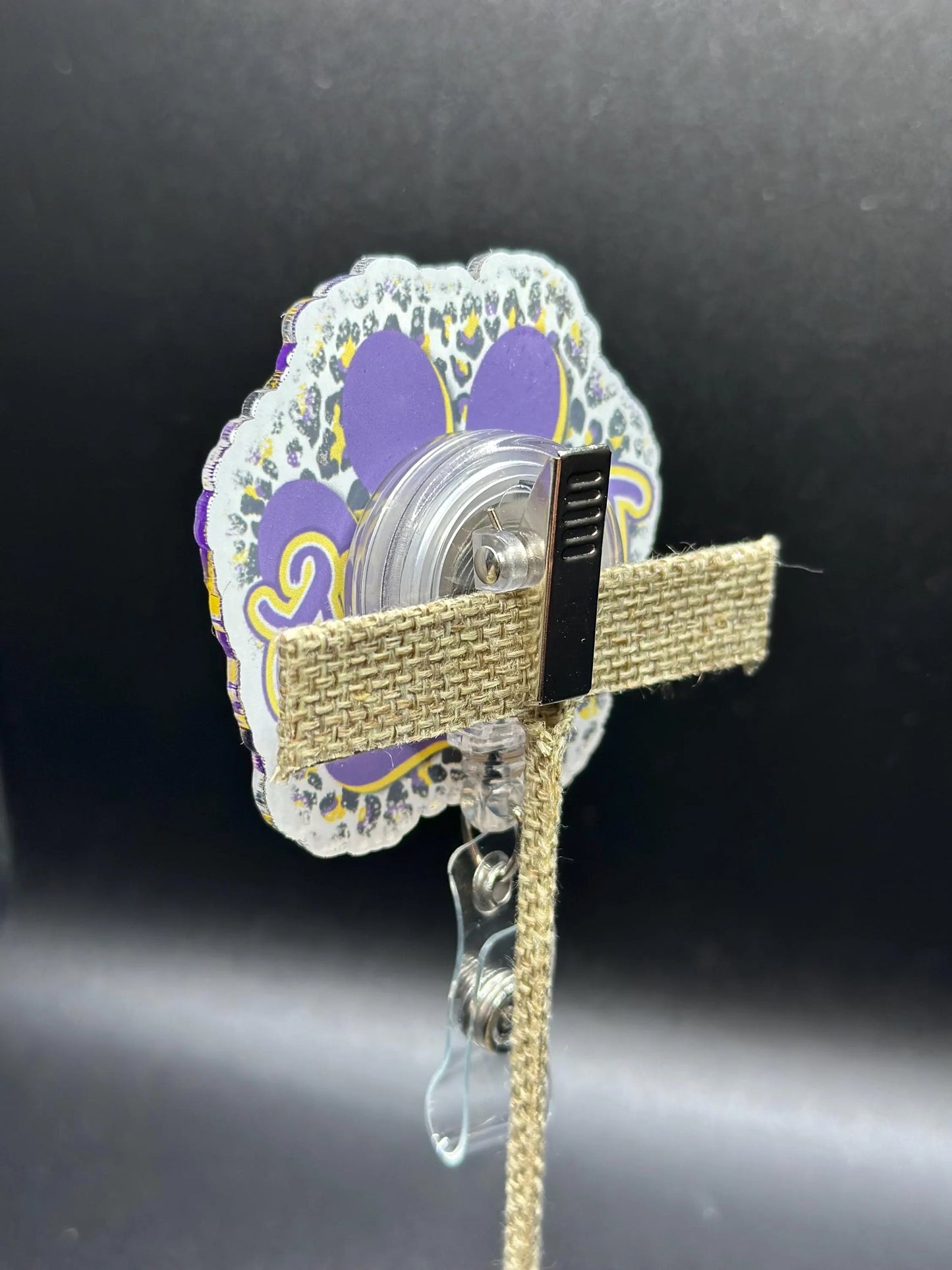 ID Holder/Badge Reel/Popsocket - LSU Tigers