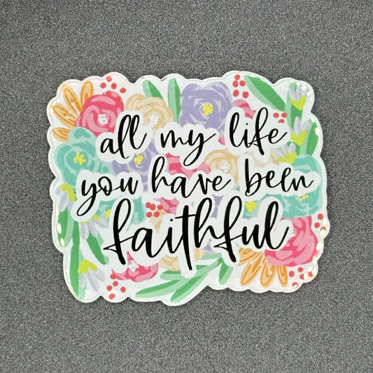 ID Holder/Badge Reel/Popsocket - All My Life You Have Been Faithful