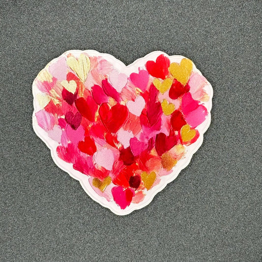 ID Holder/Badge Reel/Popsocket - Shades of Valentine's Day