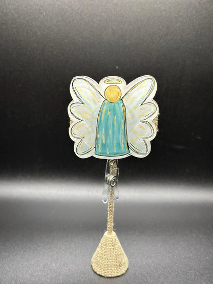 ID Holder/Badge Reel/Popsocket - Blue Angel