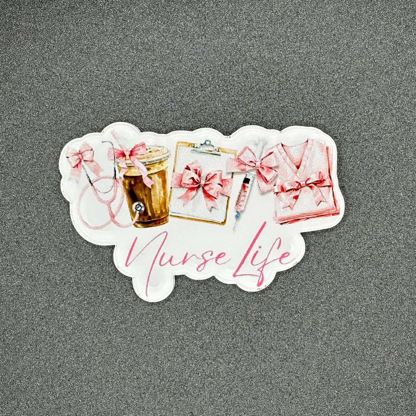 ID Holder/Badge Reel/Popsocket - Nurse Life