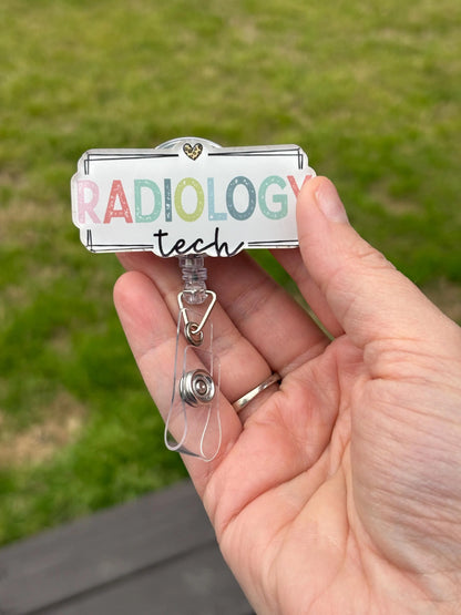 ID Holder/Badge Reel - Radiology Tech