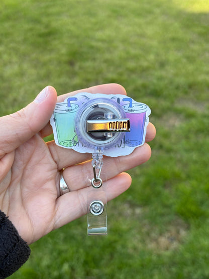 ID Holder/Badge Reel/Popsocket - Lashes Leggings and Loaded Teas