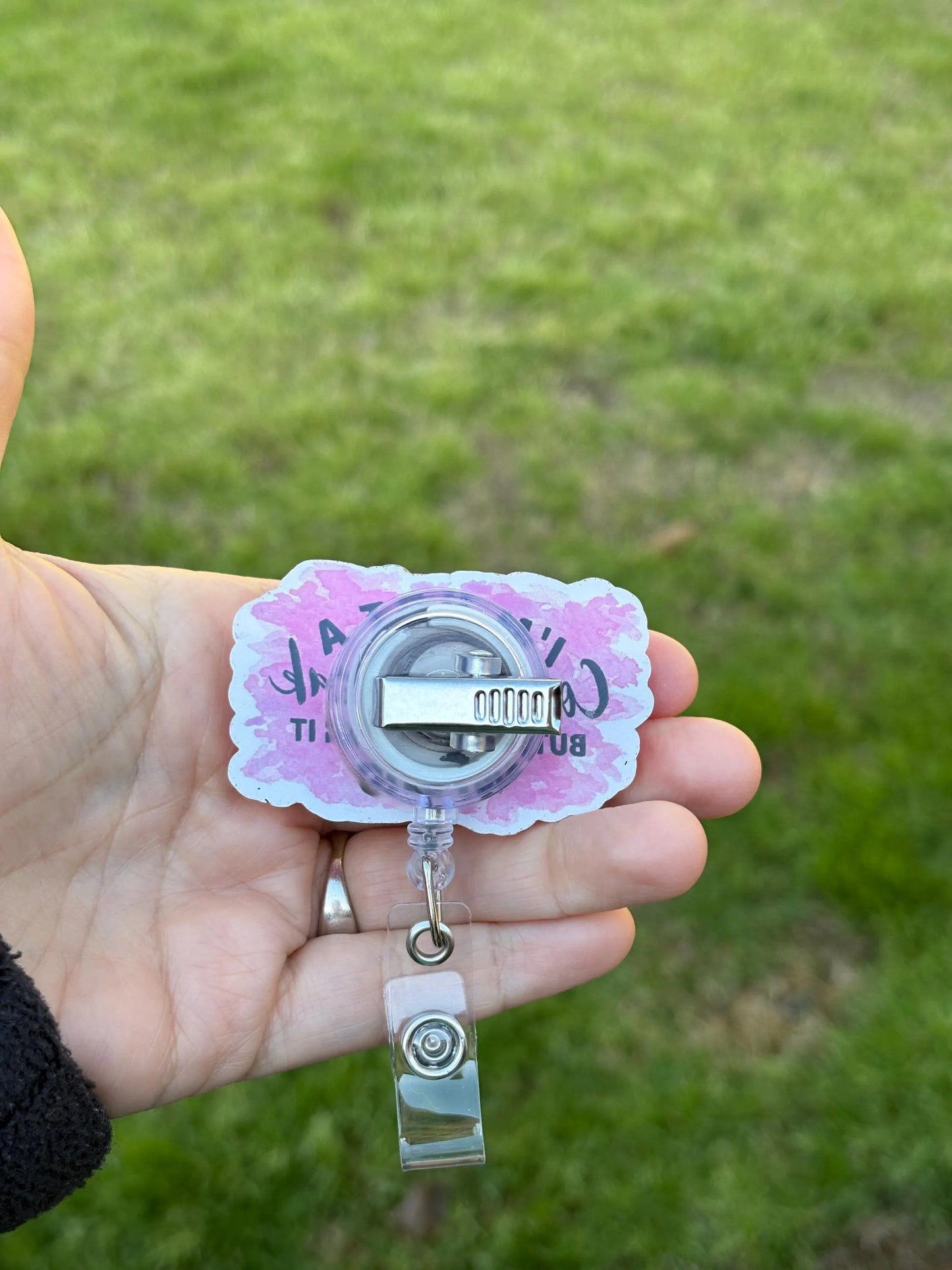ID Holder/Badge Reel/Popsocket - Not a Control Freak
