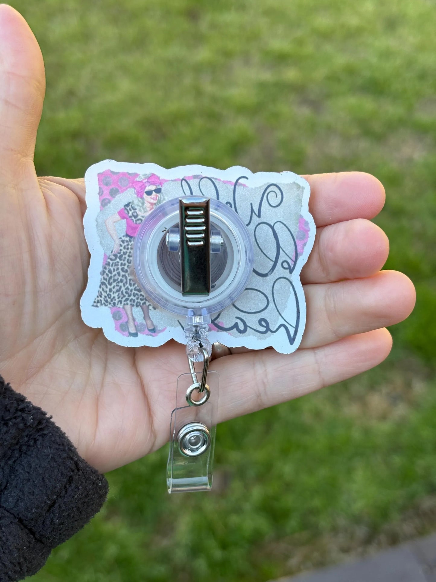 ID Holder/Badge Reel/Popsocket - Bless Your Heart