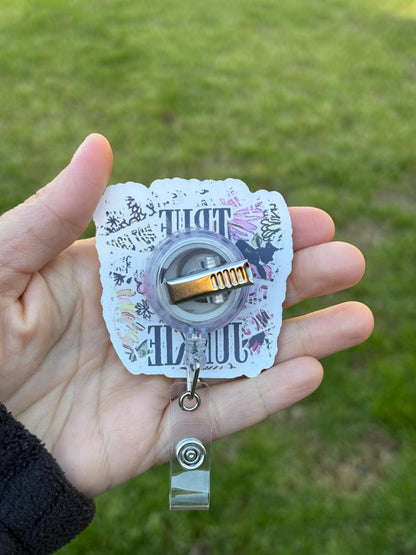 ID Holder/Badge Reel/Popsocket - True Crime Junkie