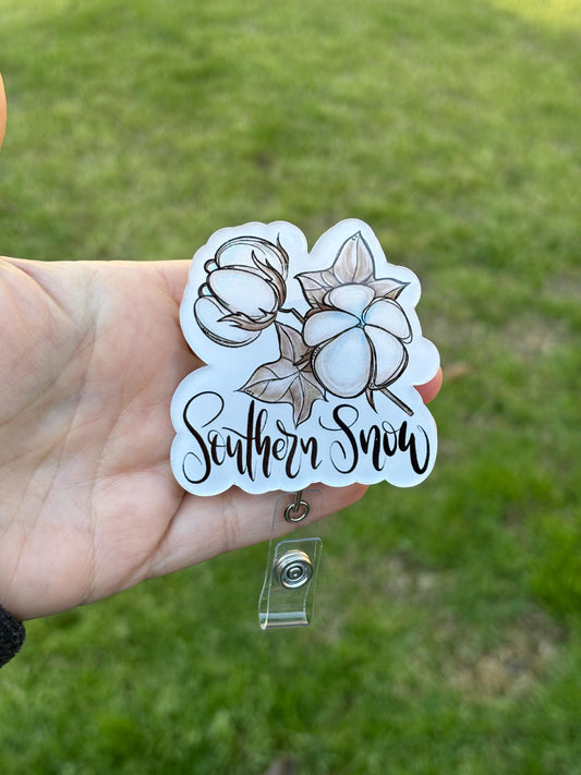 ID Holder/Badge Reel/Popsocket - Southern Snow