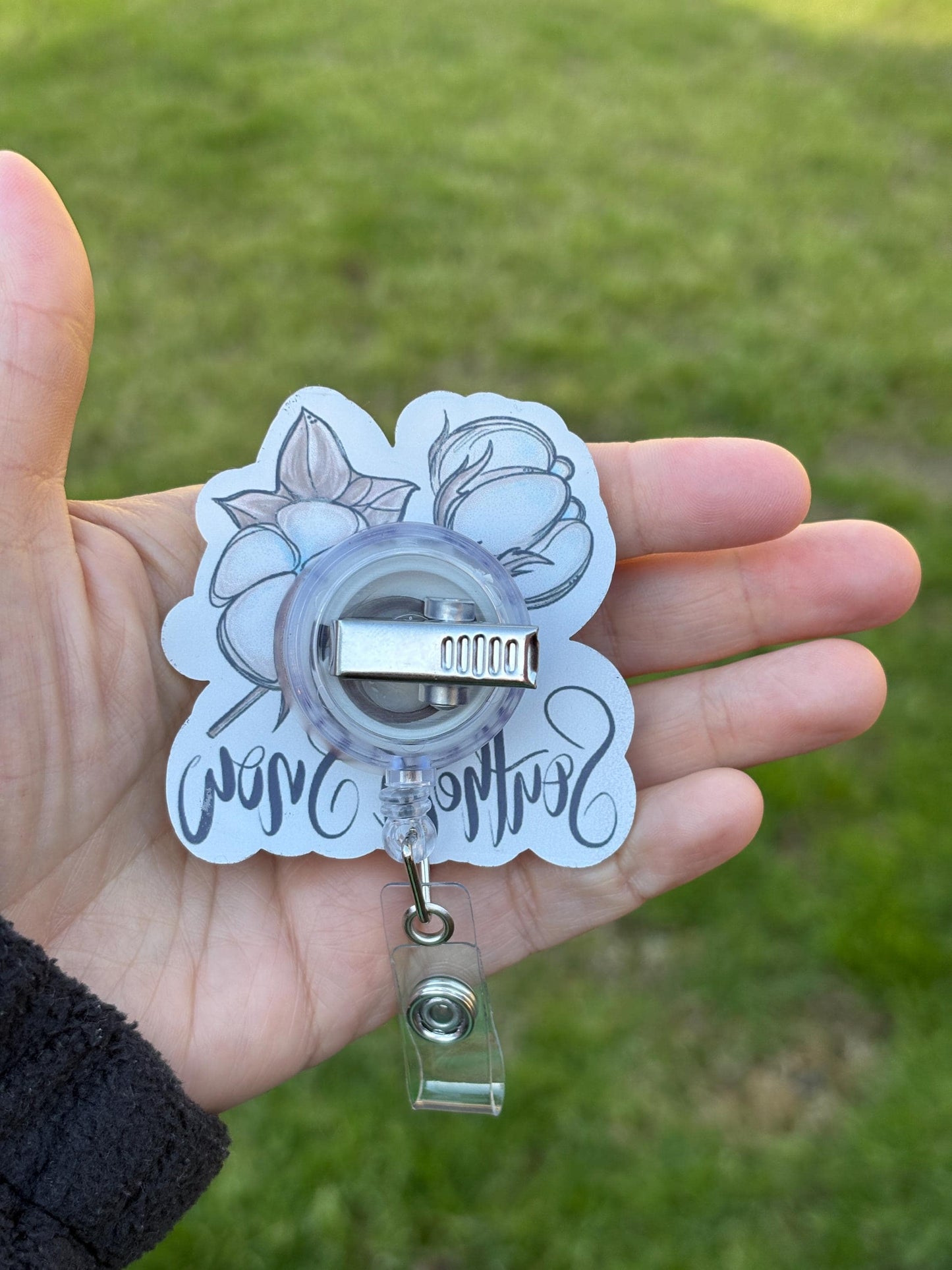 ID Holder/Badge Reel/Popsocket - Southern Snow