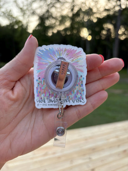 ID Holder/Badge Reel/Popsocket - Every Knee Shall Bow
