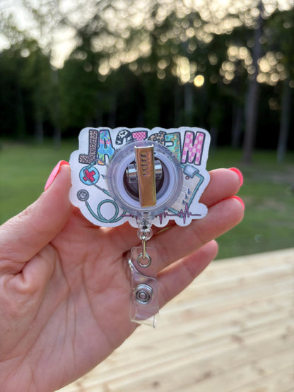 ID Holder/Badge Reel/Popsocket - Medical Records