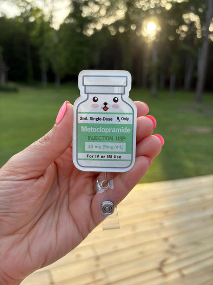 ID Holder/Badge Reel/Popsocket - Metoclopramide Vial