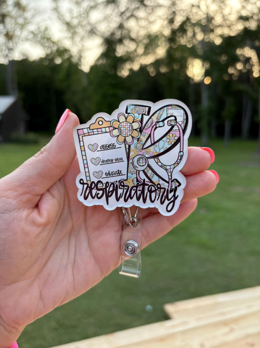 ID Holder/Badge Reel/Popsocket - Respiratory