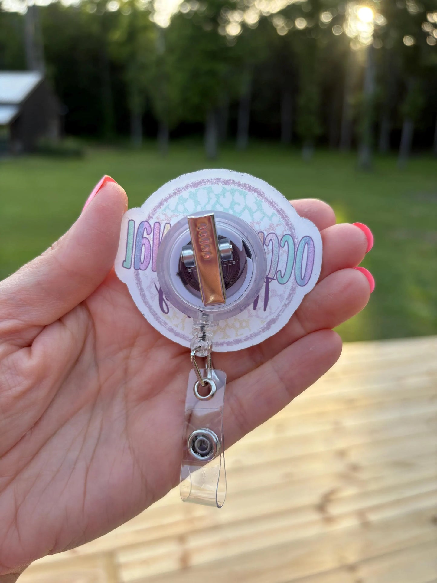 ID Holder/Badge Reel/Popsocket - Occupational Therapy