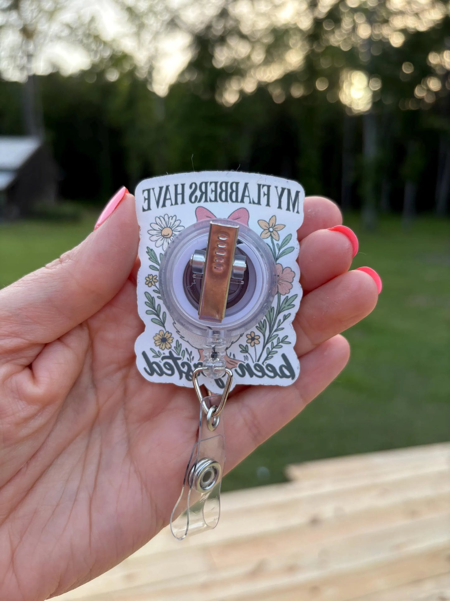 ID Holder/Badge Reel/Popsocket - Flabbergasted Duck