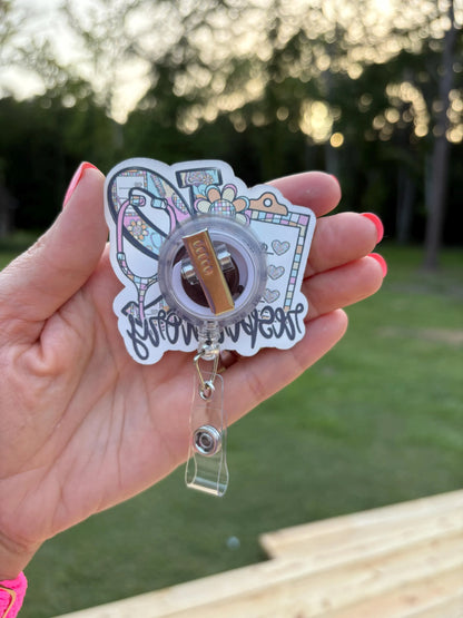 ID Holder/Badge Reel/Popsocket - Respiratory