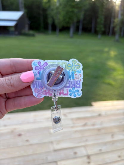 ID Holder/Badge Reel/Popsocket - Pastel Breakdown