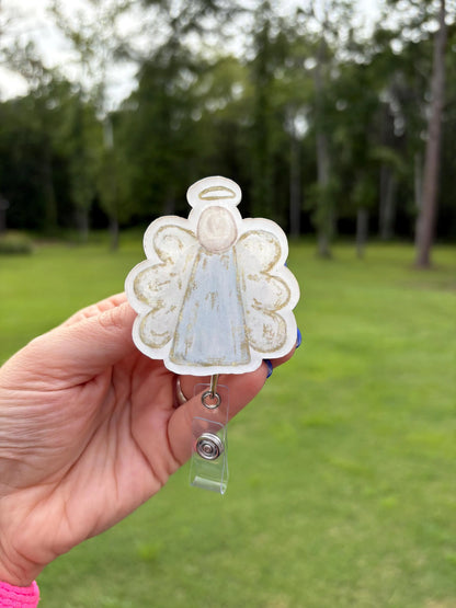 ID Holder/Badge Reel/Popsocket - Pastel Angel