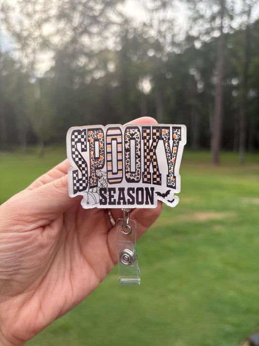 ID Holder/Badge Reel/Popsocket - Spooky Season