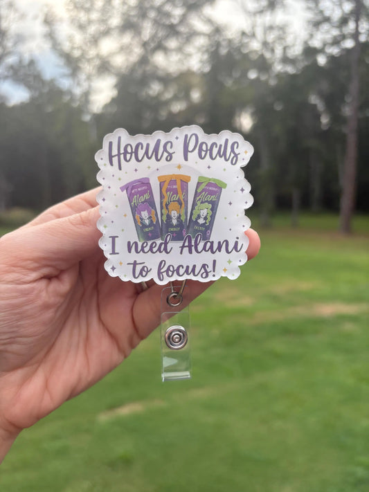 ID Holder/Badge Reel/Popsocket - Hocus Pocus Alani