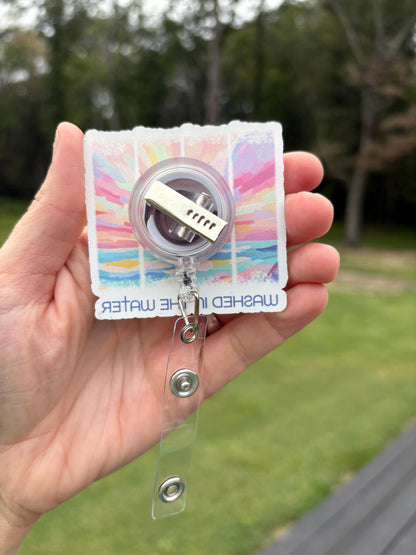 ID Holder/Badge Reel/Popsocket - Washed In The Water