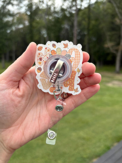 ID Holder/Badge Reel/Popsocket - Thanksgiving Turkey