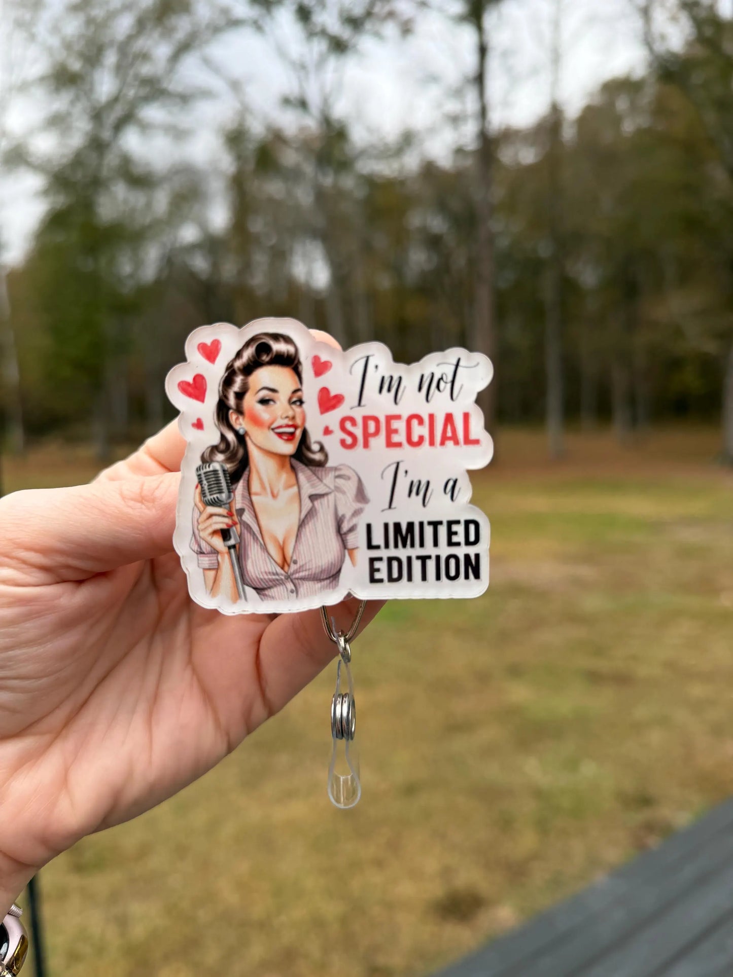 ID Holder/Badge Reel/Popsocket - I Am Limited Edition