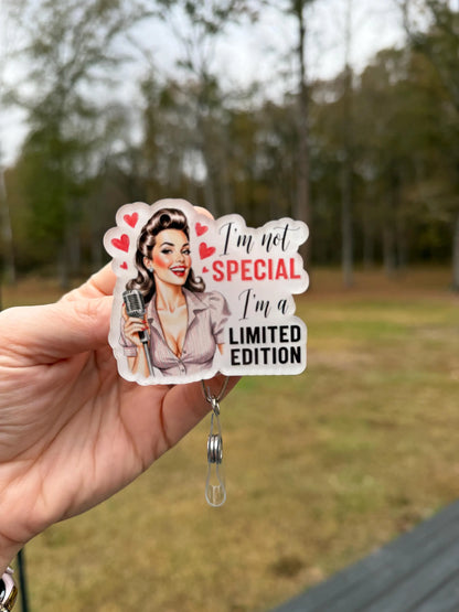 ID Holder/Badge Reel/Popsocket - I Am Limited Edition
