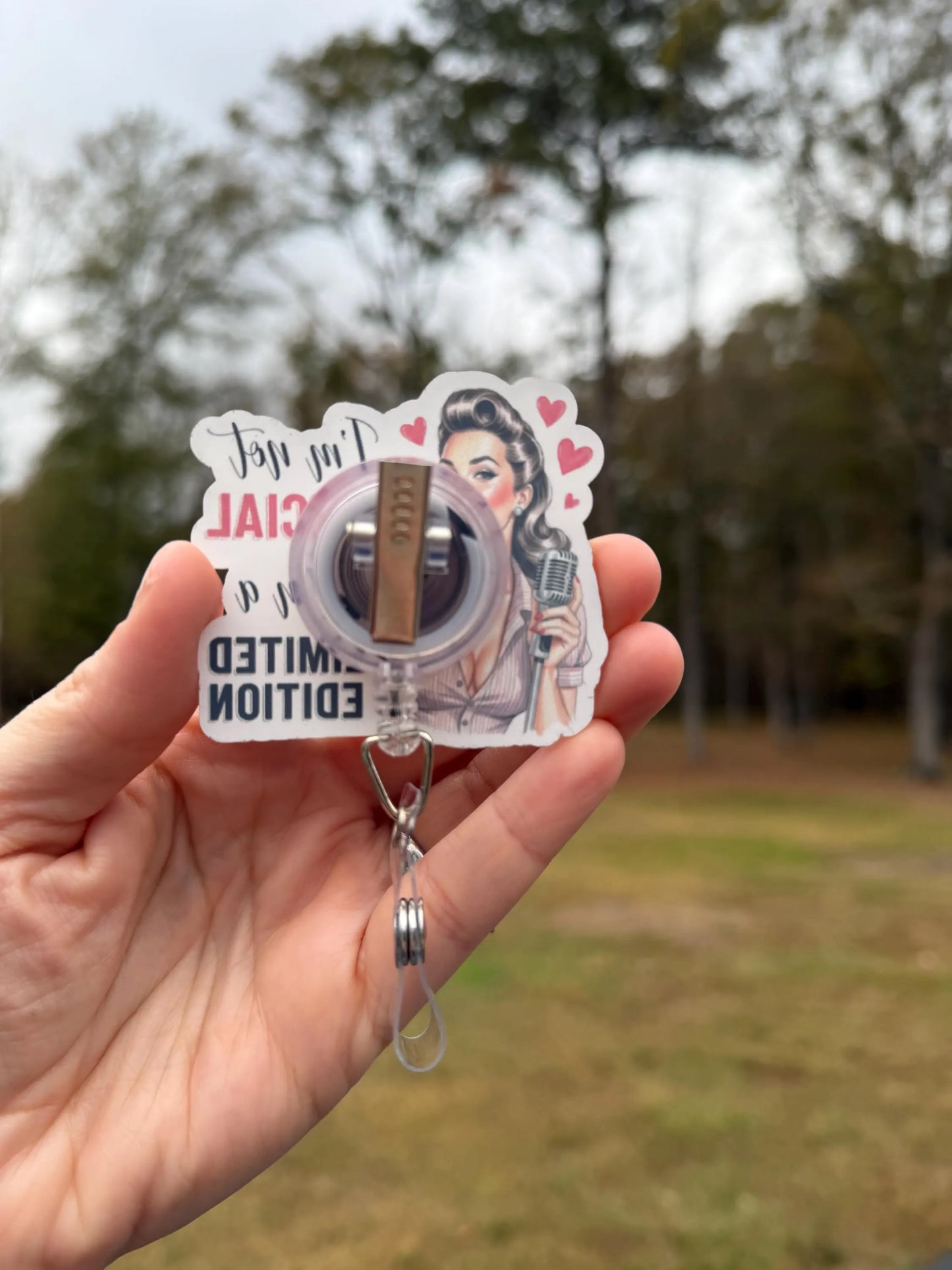 ID Holder/Badge Reel/Popsocket - I Am Limited Edition