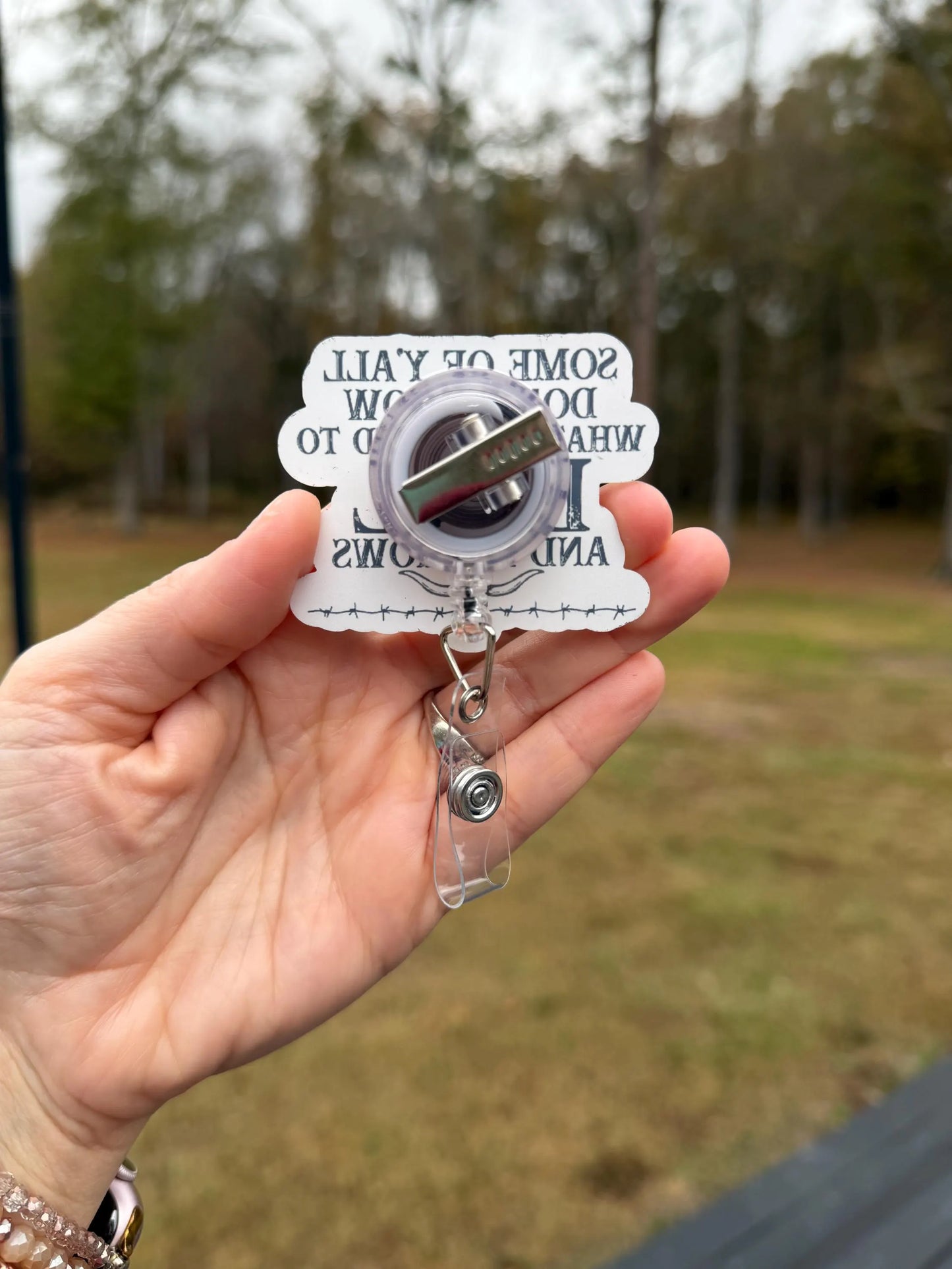 ID Holder/Badge Reel/Popsocket - Some Of Y'all Don't Know What Happened to Earl